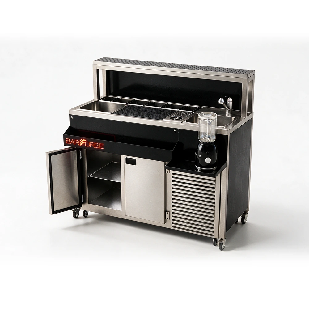 Bar Forge koktel stanica 1400 sa rashladom — Inox Plus